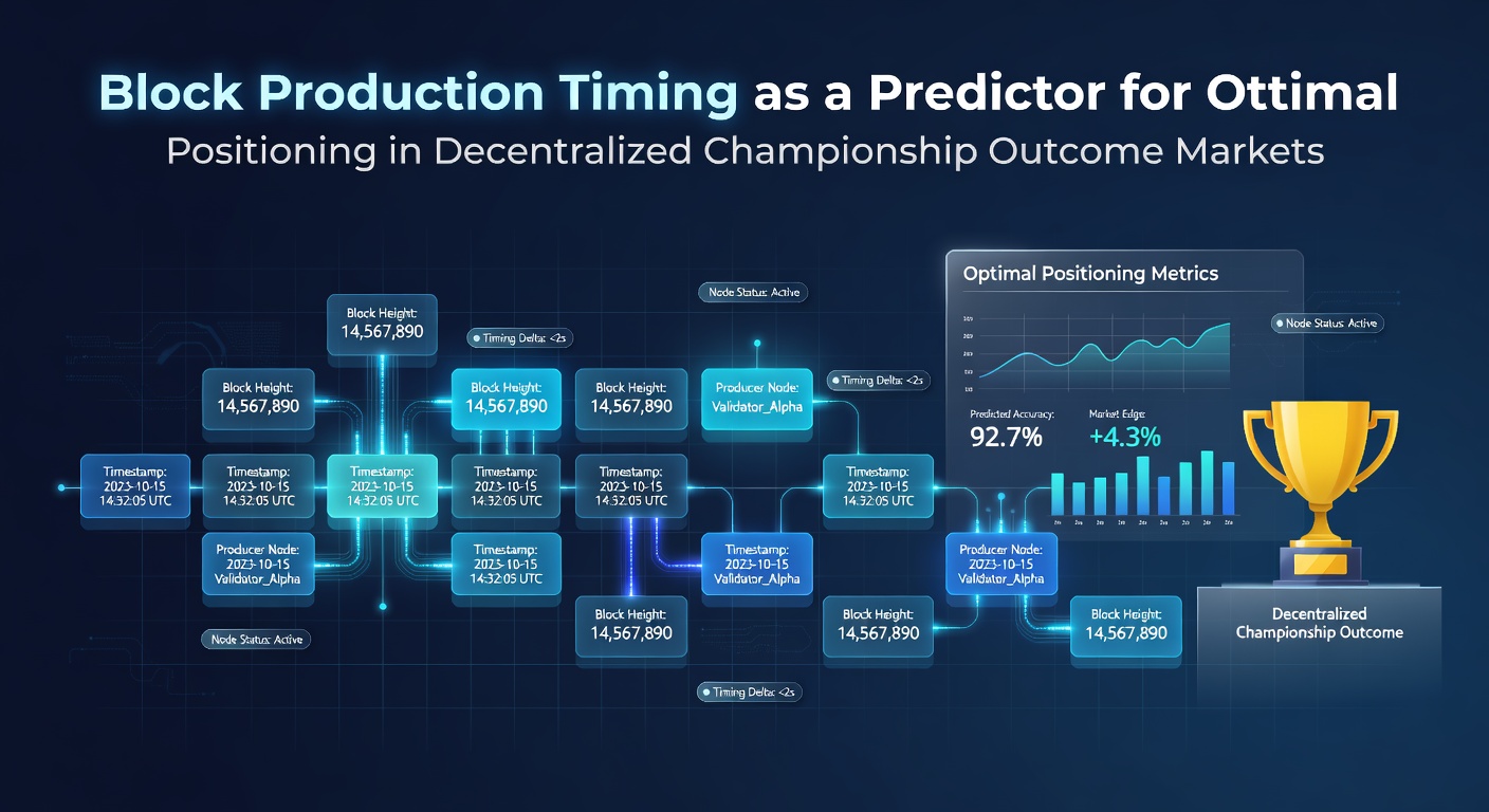 Visualisierung von Blockproduktionszyklen und deren Einfluss auf Prognosemärkte