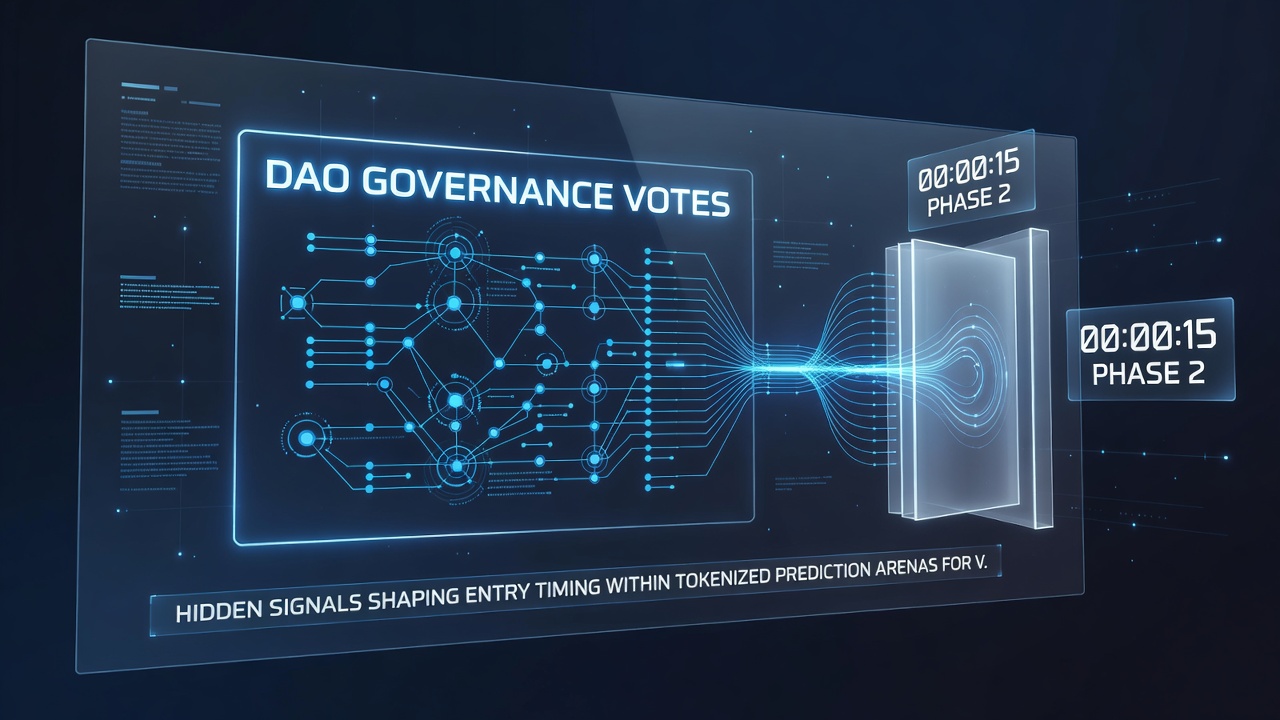 On-Chain-Datenvisualisierung von Governance-Votes in tokenisierten Prognosemärkten