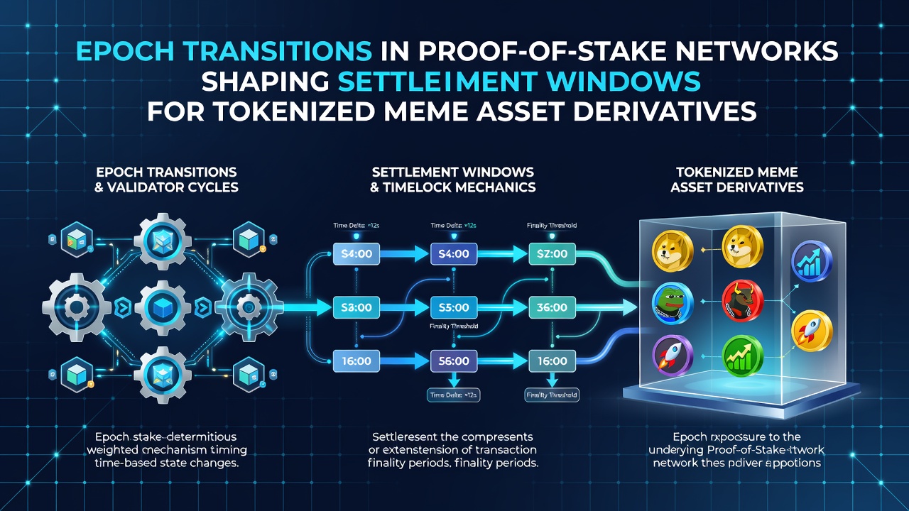 Visualisierung von Settlement-Fenstern und Derbies in tokenisierten Meme-Asset-Märkten innerhalb von PoS-Netzwerken