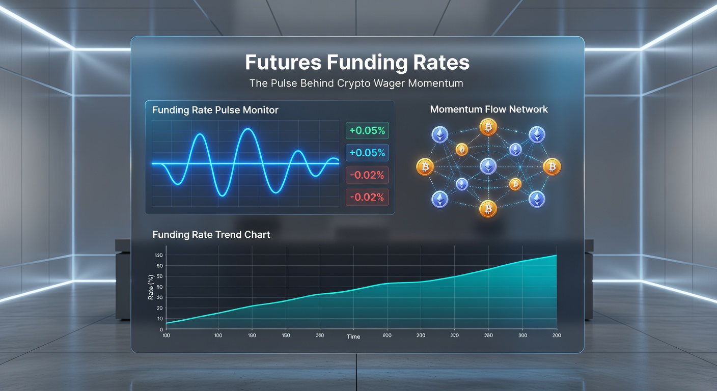 Diagramm vergleicht Funding Rates mit Preisbewegungen von Ethereum-Futures, zeigt Korrelationen zwischen hohen positiven Raten und anschließenden Korrekturen