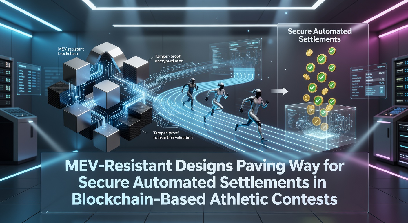 Illustration von MEV-resistenten Blockchain-Architekturen in Sportwettbewerben