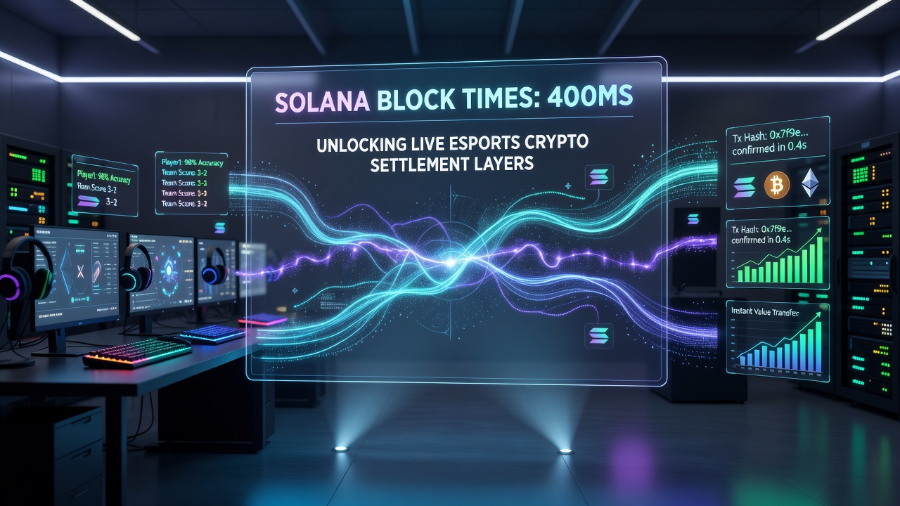 Solana-Blockchain mit schnellen Blockzeiten und Esports-Integration in Krypto-Settlement-Systemen