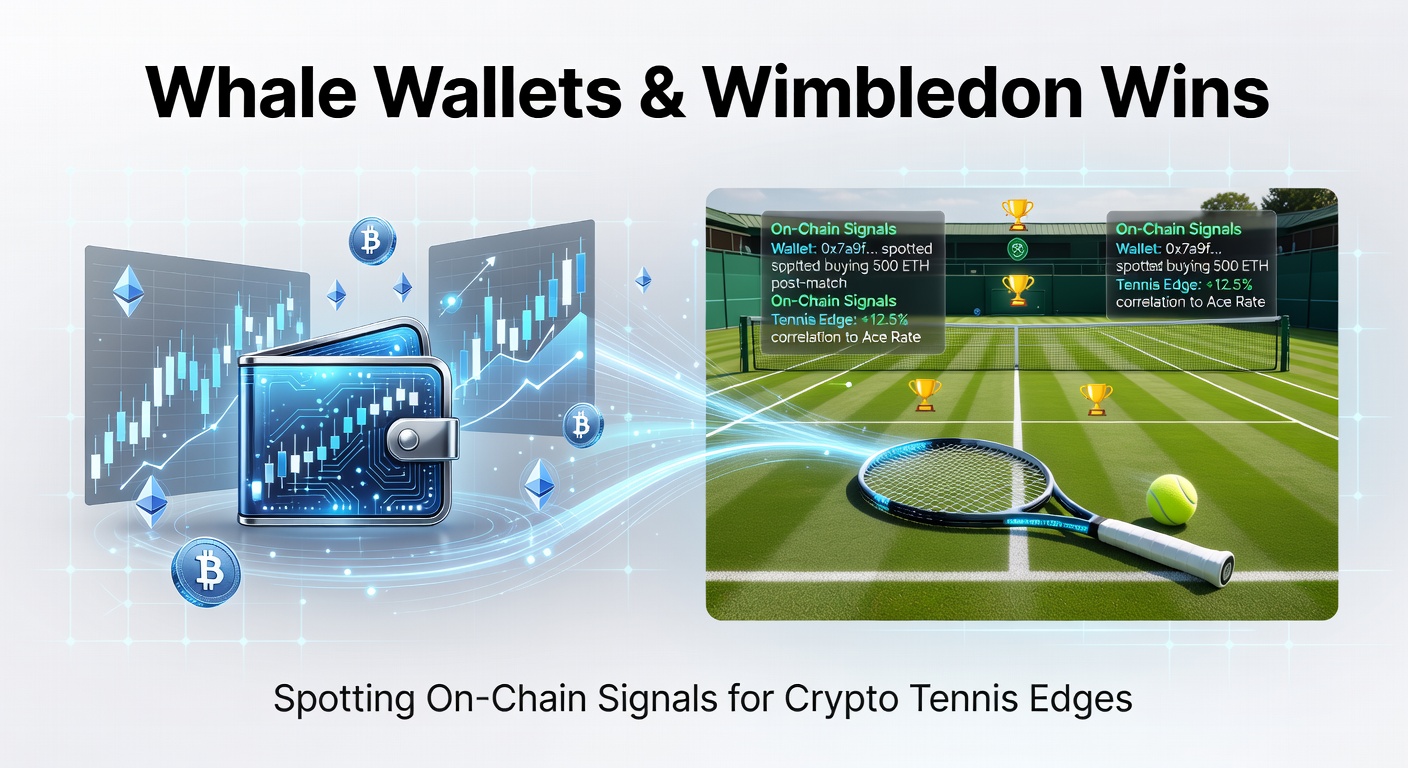 Grafik zeigt Whale-Wallet-Transaktionen mit steigenden Tennis-Quoten während Wimbledon